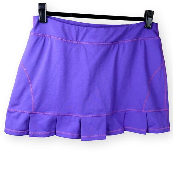 Calvin Klein Performance Purple Sports Tennis Gold Skort M - Picture 1 of 9